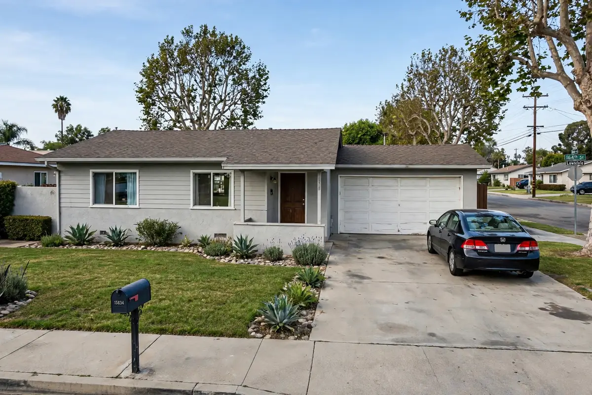 Postwar ranch home on a quiet street in Lawndale California